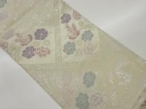 花鳥模様織出し袋帯